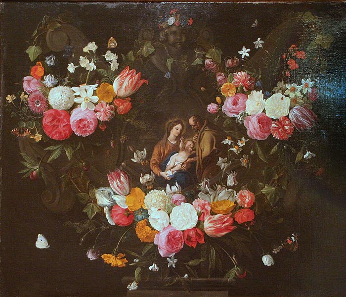 Garland of Flowers with the Holy Family